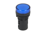 TP-LI22-B24 — LAMPARA PILOTO LED AZUL 22mm 24VCA/VCD PLASTICO *NO SON A PRUEBA DE EXPLOSION*