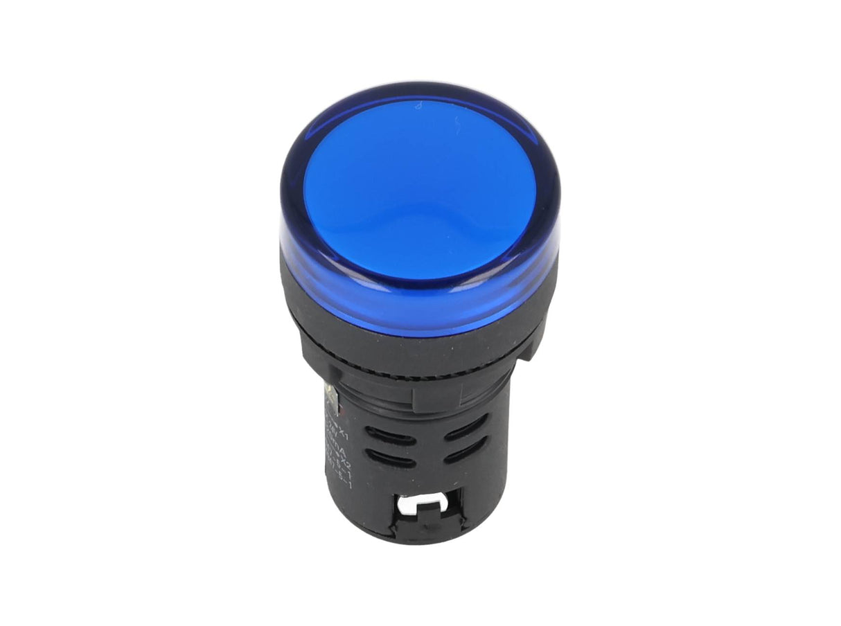 TP-LI22-B24 — LAMPARA PILOTO LED AZUL 22mm 24VCA/VCD PLASTICO *NO SON A PRUEBA DE EXPLOSION*