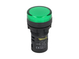 TP-LI22-G Ñ LAMPARA PILOTO LED VERDE 22mm 220VCA PLASTICO *NO SON A PRUEBA DE EXPLOSION*