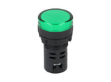 TP-LI22-G24 — LAMPARA PILOTO LED VERDE 22mm 24VCDE VCAPLASTICO *NO SON A PRUEBA DE EXPLOSION*