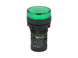 TP-LI22-G Ñ LAMPARA PILOTO LED VERDE 22mm 220VCA PLASTICO *NO SON A PRUEBA DE EXPLOSION*