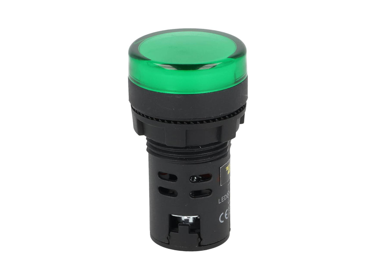 TP-LI22-G Ñ LAMPARA PILOTO LED VERDE 22mm 220VCA PLASTICO *NO SON A PRUEBA DE EXPLOSION*