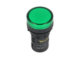 TP-LI22-G Ñ LAMPARA PILOTO LED VERDE 22mm 220VCA PLASTICO *NO SON A PRUEBA DE EXPLOSION*