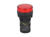 TP-LI22-R Ñ LAMPARA PILOTO LED ROJO 22mm 220VCA PLASTICO *NO SON A PRUEBA DE EXPLOSION*