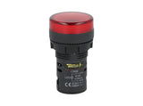 TP-LI22-R24 — LAMPARA PILOTO LED ROJO 22mm 24VCDE VCA PLASTICO *NO SON A PRUEBA DE EXPLOSION*