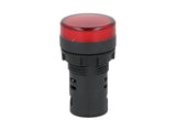 TP-LI22-R24 — LAMPARA PILOTO LED ROJO 22mm 24VCDE VCA PLASTICO *NO SON A PRUEBA DE EXPLOSION*