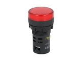 TP-LI22-R Ñ LAMPARA PILOTO LED ROJO 22mm 220VCA PLASTICO *NO SON A PRUEBA DE EXPLOSION*