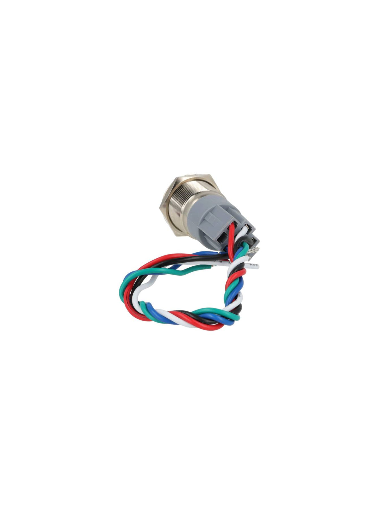 TP-ML19-PR110 — INTERRUPTOR METALICO 19MM 110VCA 6A ENCL AVADO C/SIMBOLO ILUMINADO Y CONECTOR