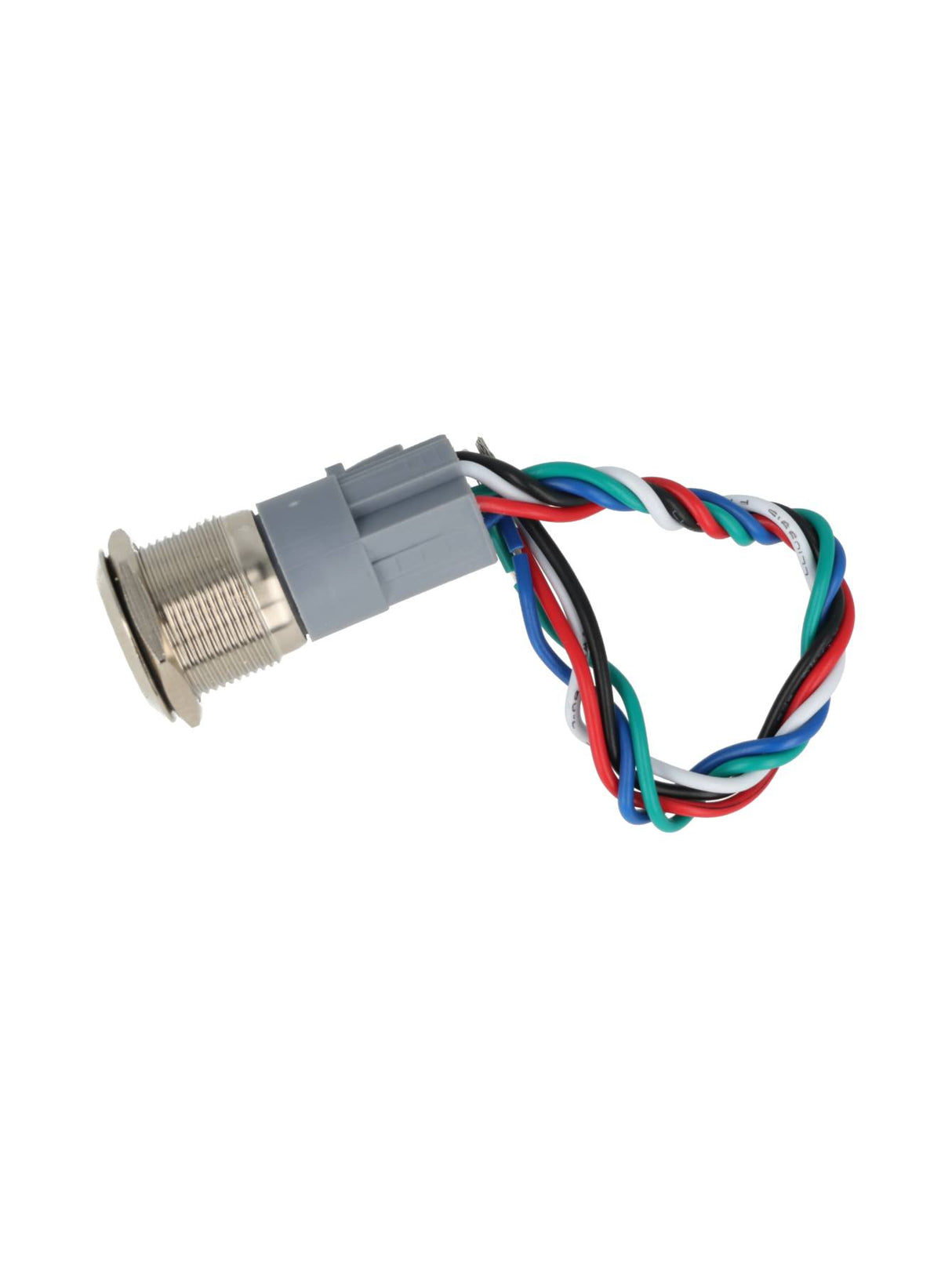 TP-ML19-PR110 — INTERRUPTOR METALICO 19MM 110VCA 6A ENCL AVADO C/SIMBOLO ILUMINADO Y CONECTOR