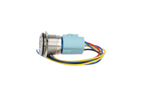 TP-ML25-PR110 — INTERRUPTOR METALICO 25mm 110V ON-OFF2P2T (SIMBOLO POWER)