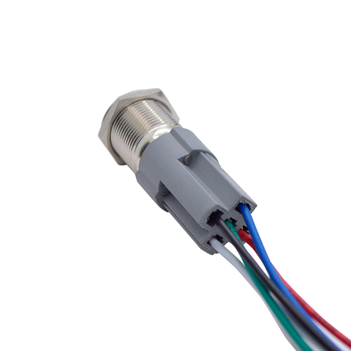 TP-MM16-RR110 Ñ INTERRUPTOR METALICO 16MM 110VCA MOMENTA NEO C/ ANILLO ILUMINADO Y CONECTOR