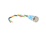 TP-MM19-RR12-24 — INTERRUPTOR METALICO 19MM 12-24VCD MOMEN EO C/ANILLO ILUMINADO Y CONECTOR