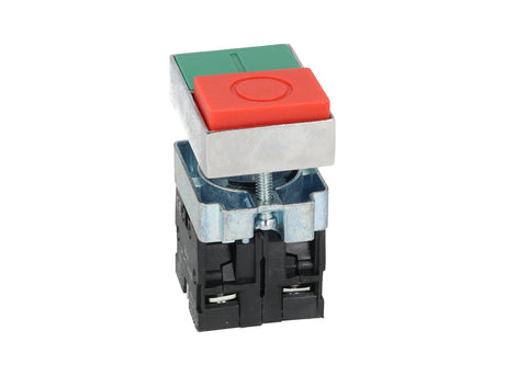 TP-P22D-RG — PULSADOR DOBLE VERDE/ROJO 22mm CON CONTACTOS, 1NA 1NC 22mm *NO SON A PRUEBA DE EXPLOSION*