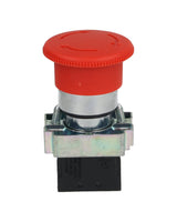 TP-P22M-R — BOTON HONGO 40mm PARO DE EMERGENCIA 1NC*NO SON A PRUEBA DE EXPLOSION*