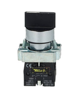 TP-R22-3 — SELECTOR 3POS 22mm 2NA 10A 400V*NO SON A PRUEBA DE EXPLOSION*