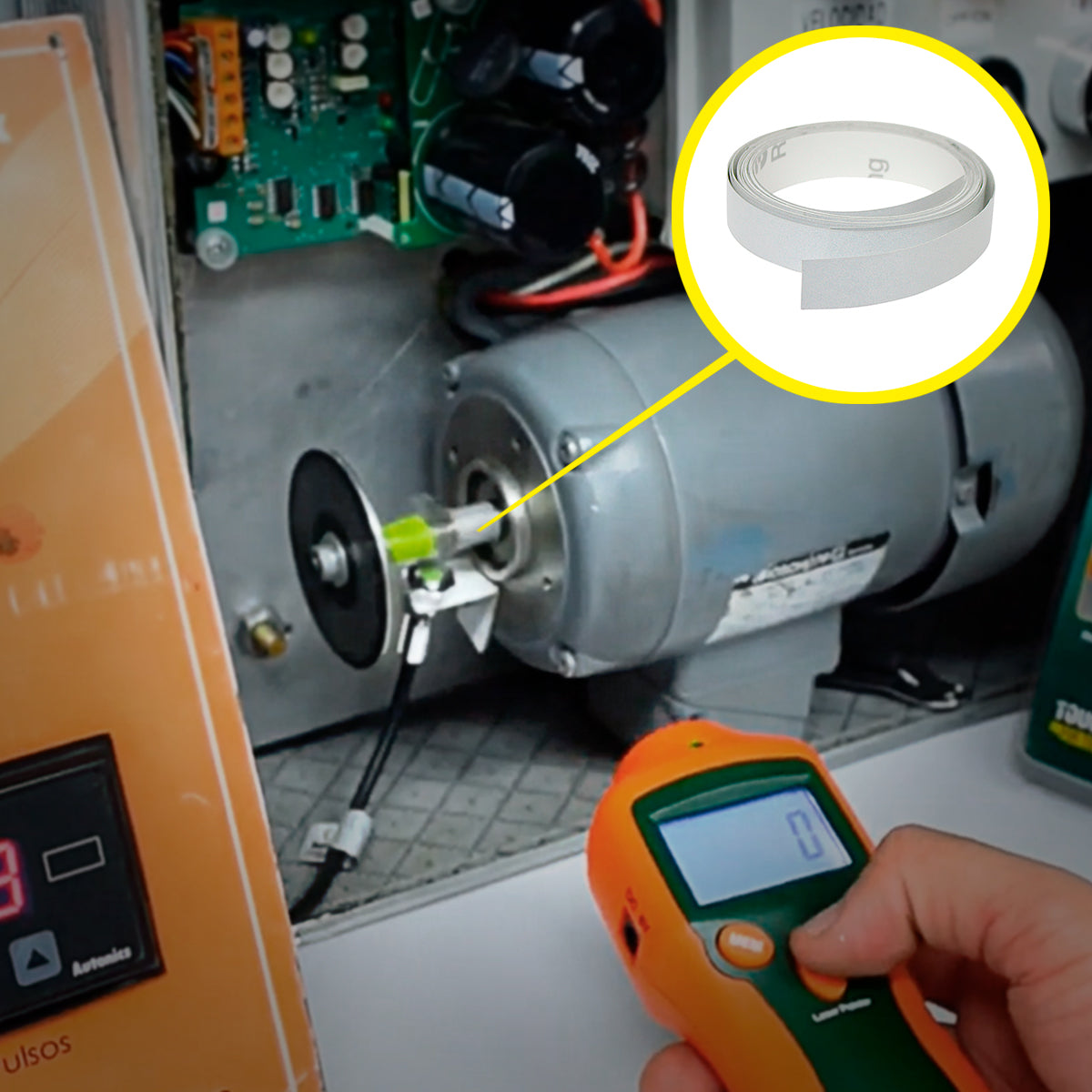 TP-RT-5 | CINTA REFLEJANTE PARA TACOMETRO OPTICO TIRA DE 60CM