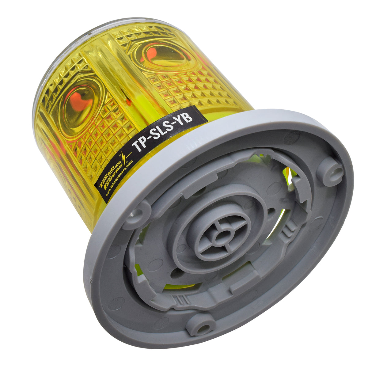 TP-SLS-YB — TORRETA SOLAR AMARILLA C/BASE 50 DESTELLOS /MIN.IP67 DISTANCIA DE VISION EN LA OBSCURIDAD 400 MTS