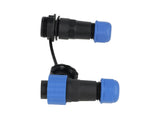 TP-SP16-S6P — CONECTORES EXTENSION/RECTO (PAR) 6 PINIMPERMEABLES IP68, 5A250VCA, DIAMETRO DE BARRENO 16mm PIN COBRE CHAPEADO EN DORADO/PLATEADO