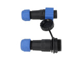 TP-SP16-S6P — CONECTORES EXTENSION/RECTO (PAR) 6 PINIMPERMEABLES IP68, 5A250VCA, DIAMETRO DE BARRENO 16mm PIN COBRE CHAPEADO EN DORADO/PLATEADO