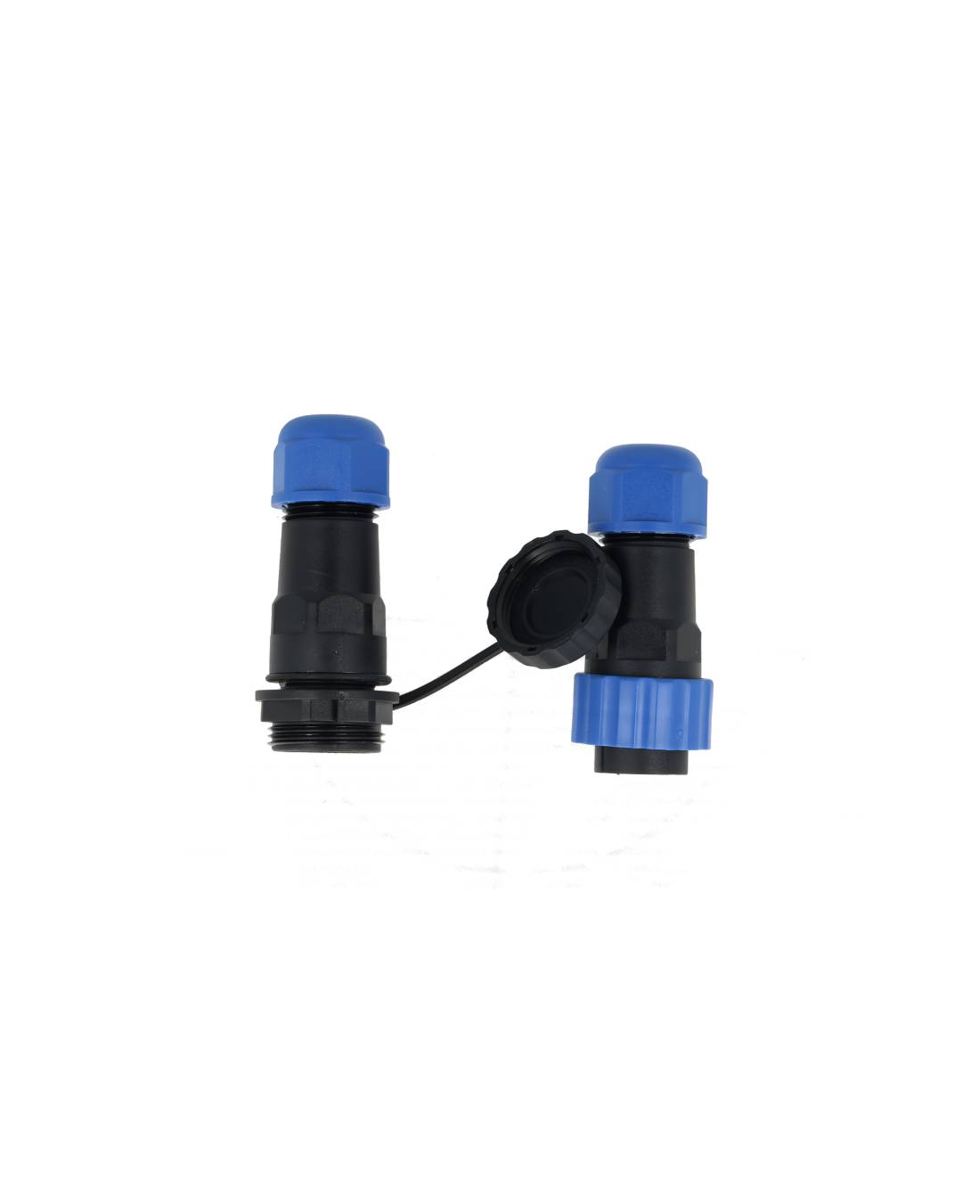 TP-SP20-S10P — PCONECTORES EXTENSION/RECTO (PAR) 10PIN, IMPERMEABLES IP68, 5A/250VCA, DIAMETRO DE BARRENO 20mm, PIN COBRE CHAPEADO EN DORADO/PLATEADO