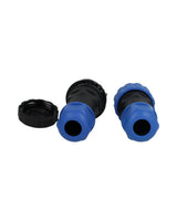 TP-SP20-S2P — CONECTORES EXTENSION/RECTO (PAR) 2PIN, IMPERMEABLES IP68, 25A/250VCA, DIAMETRO DE BARRENO 20mm, PIN COBRE CHAPEADO EN DORADO/PLATEADO