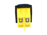 TP-T85-BL — SWITCH ILUMINADO AZUL 2P1T LED, 110VCA, 30A/250VCA, IP67, SELLADO, 30X22mm