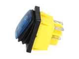 TP-T85-BL — SWITCH ILUMINADO AZUL 2P1T LED, 110VCA, 30A/250VCA, IP67, SELLADO, 30X22mm
