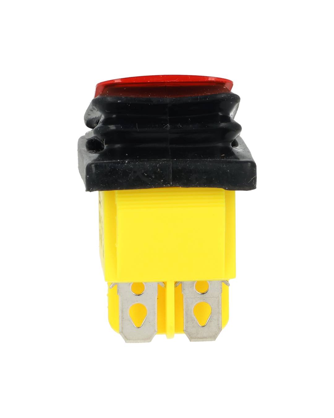 TP-T85-RL — SWITCH ILUMINADO ROJO 2P1T LED, 110VCA, 30A/250VCA, IP67, SELLADO, 30X22mm