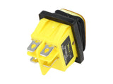 TP-T85-YL — SWITCH ILUMINADO AMARILLO 2P1T LED, 110VCA, 30A/250VCA, IP67, SELLADO, 30X22mm