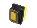 TP-T85-YL — SWITCH ILUMINADO AMARILLO 2P1T LED, 110VCA, 30A/250VCA, IP67, SELLADO, 30X22mm