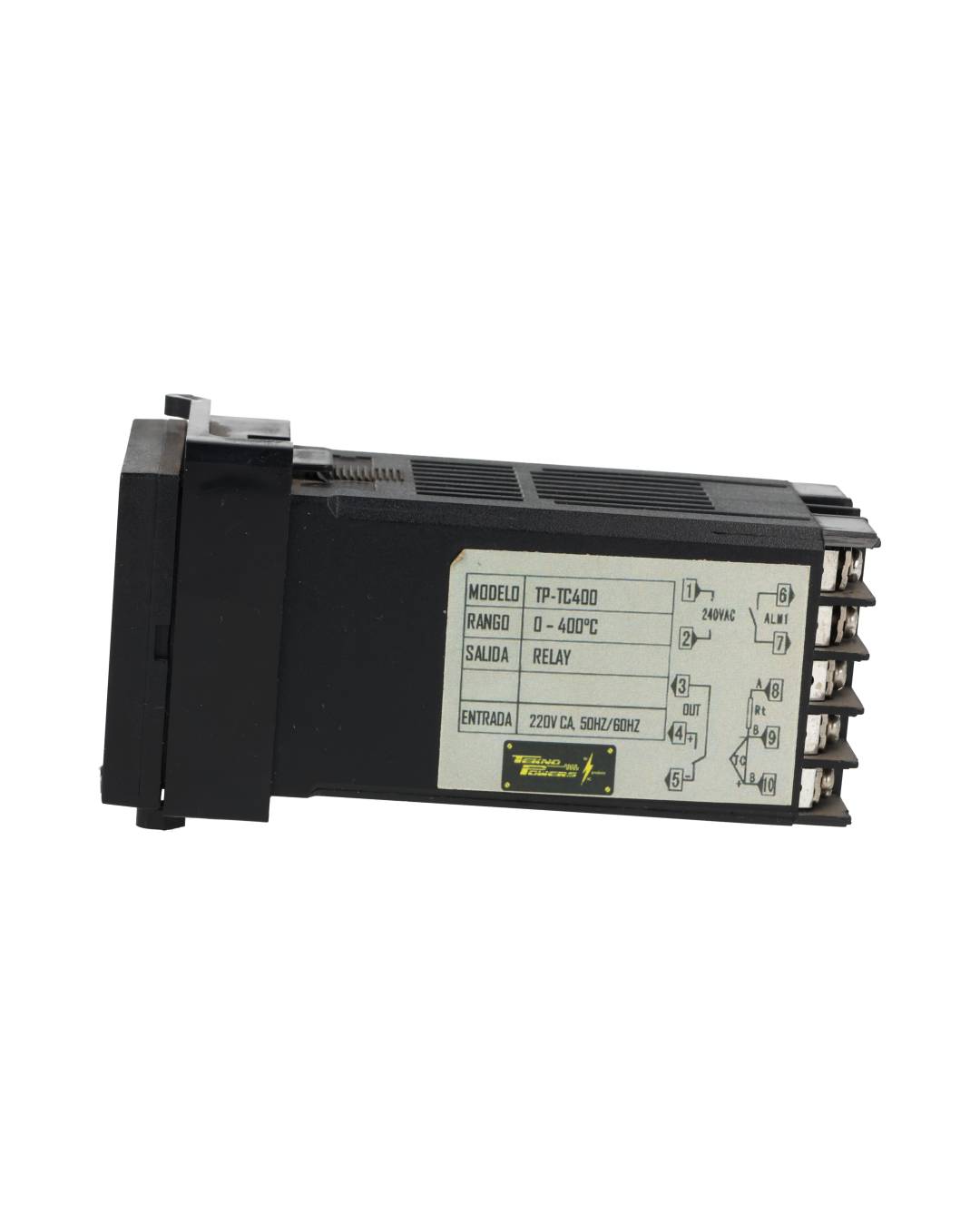 TP-TC400 — CONTROLADOR DE TEMPERATURA SALIDA RELEVADOR 48X48MM (1/16DIN) 220VCA, 400 GRADOS 3A-250VCA, ON-OFF PROPORCIONAL(PID) ENTRADA UNIVERSAL, UNA ALARMA
