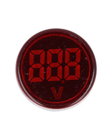 TP-V32 — VOLTIMETRO DIGITAL 3 DIGITOS, 12-500VCA, 22mm (CARATULA CIRCULAR) ROJO