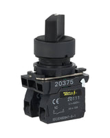 TP-XB5-3 — SELECTOR PLASTICO 3POS. 2NA 22mmCA110/15A, CA220/6A *NO SON A PRUEBA DE EXPLOSION*
