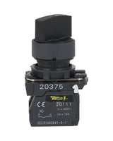 TP-XB5-3 — SELECTOR PLASTICO 3POS. 2NA 22mmCA110/15A, CA220/6A *NO SON A PRUEBA DE EXPLOSION*