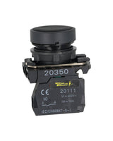 TP-XB5-BK — BOTON PULSADOR PLASTICO NEGRO NA 22mm*NO SON A PRUEBA DE EXPLOSION*