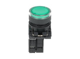 TP-XB5-LG — BOTON PULSADOR PLASTICO CON LED VERDE NA22mm 220/240VCA *NO SON A PRUEBA DE EXPLOSION*