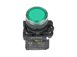 TP-XB5-LG — BOTON PULSADOR PLASTICO CON LED VERDE NA22mm 220/240VCA *NO SON A PRUEBA DE EXPLOSION*