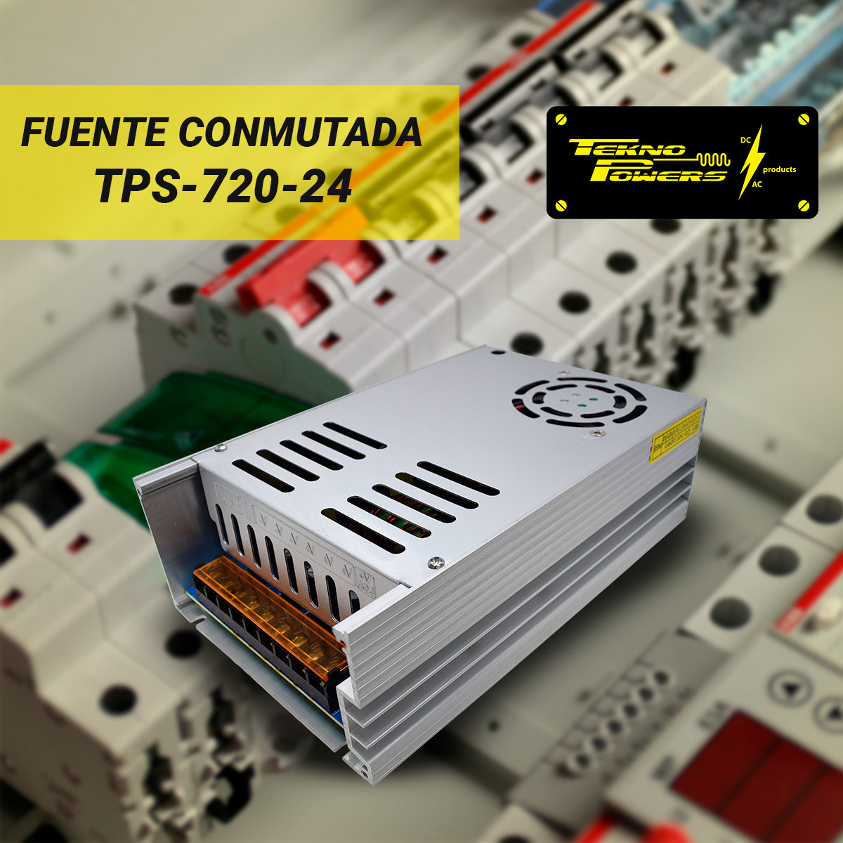 TPS-720-24 — FUENTE DE VOLTAJE 24V/30A/720W 110-220VCA, 215 X 115 X 50mm