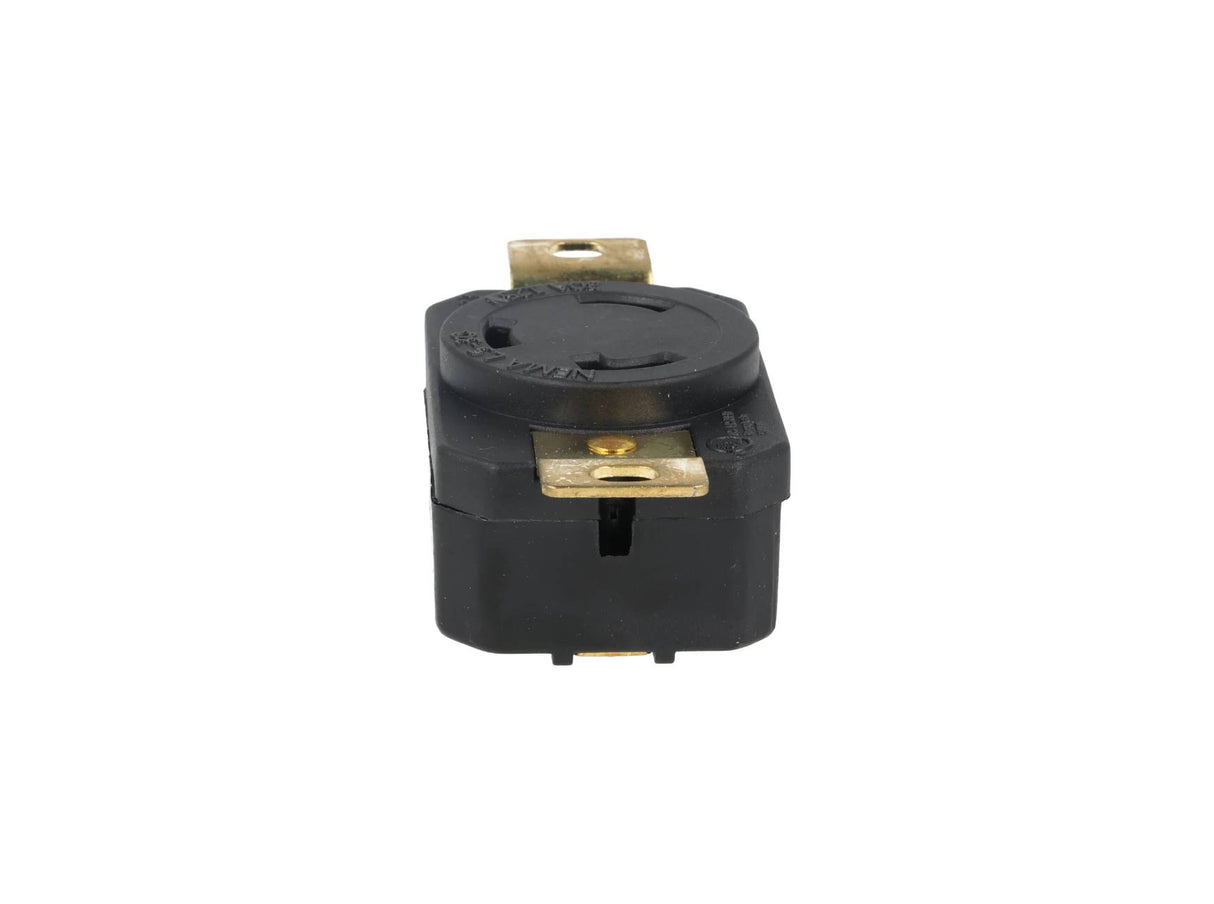 WJ-6330B | CONTACTO INDUSTRIAL CON SEGURO 30A/125VCA2 POLOS (1 PHASE) + TIERRA, MONTAJE A PANEL