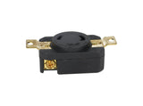 WJ-6331B — CONTACTO INDUSTRIAL CON SEGURO 30A/250VCA2 POLOS (1 PHASE) + TIERRA, TOMA AEREA