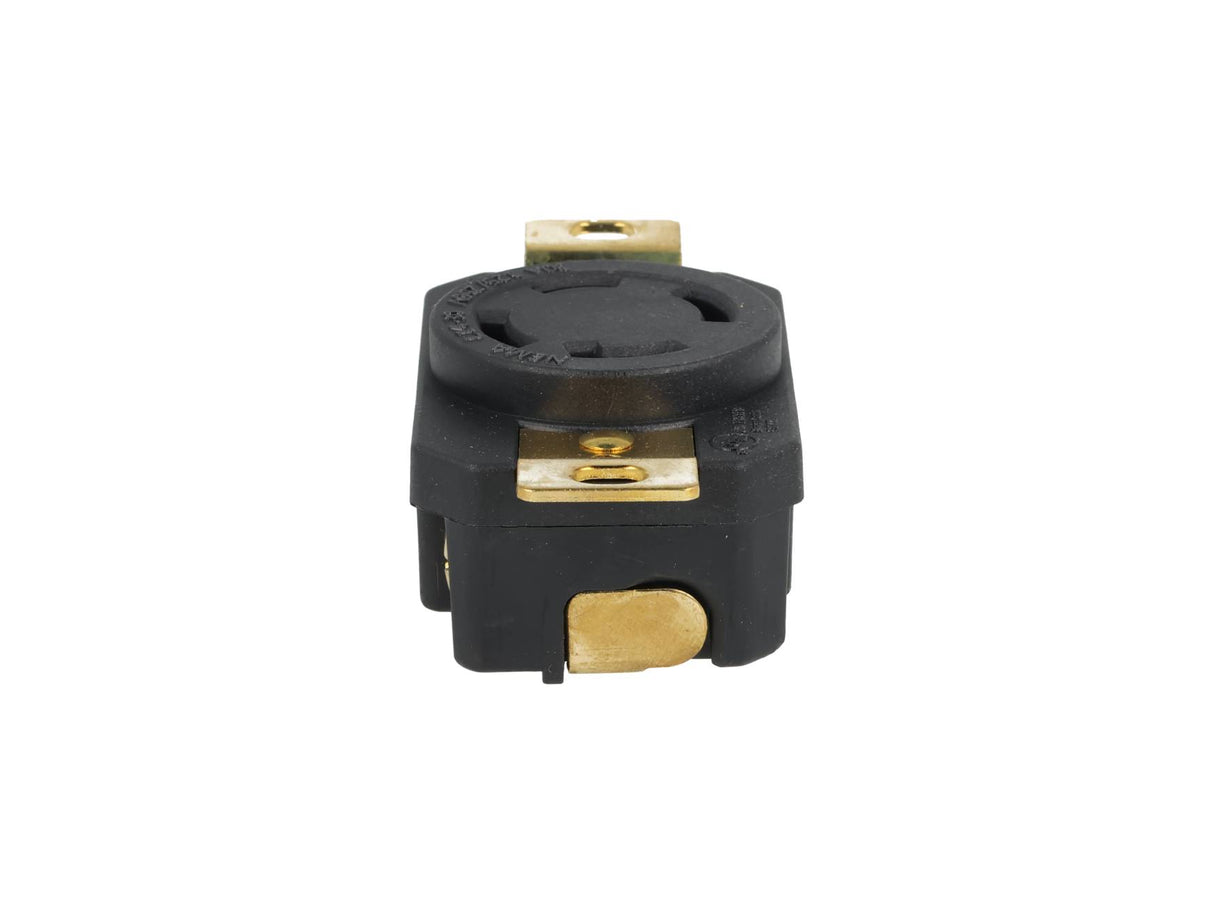 WJ-6430B — CONTACTO INDUSTRIAL CON SEGURO 30A/125VCA-250VCA, 3 POLOS (3 PHASES) ,  + TIERRA, MONTAJE A PANEL