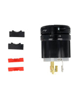 WJ-8320 — CLAVIJA INDUSTRIAL CON SEGURO 20A/125VCA2 POLOS (1 FASE) + TIERRA