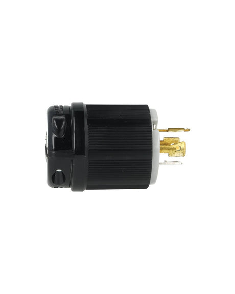 WJ-8420 | CLAVIJA INDUSTRIAL CON SEGURO 20A/125VCA-250VCA, 3 POLOS (3 FASES) + TIERRA