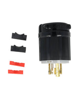 WJ-8420 | CLAVIJA INDUSTRIAL CON SEGURO 20A/125VCA-250VCA, 3 POLOS (3 FASES) + TIERRA