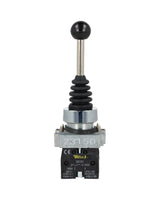 XD2-PA22 — JOYSTICK 2 POSICIONES MOMENTANEO (NA) 10AMP. 400VCA 22mm (2 BLOCK DE CONTACTOS) *NO SON A PRUEBA DE EXPLOSION*