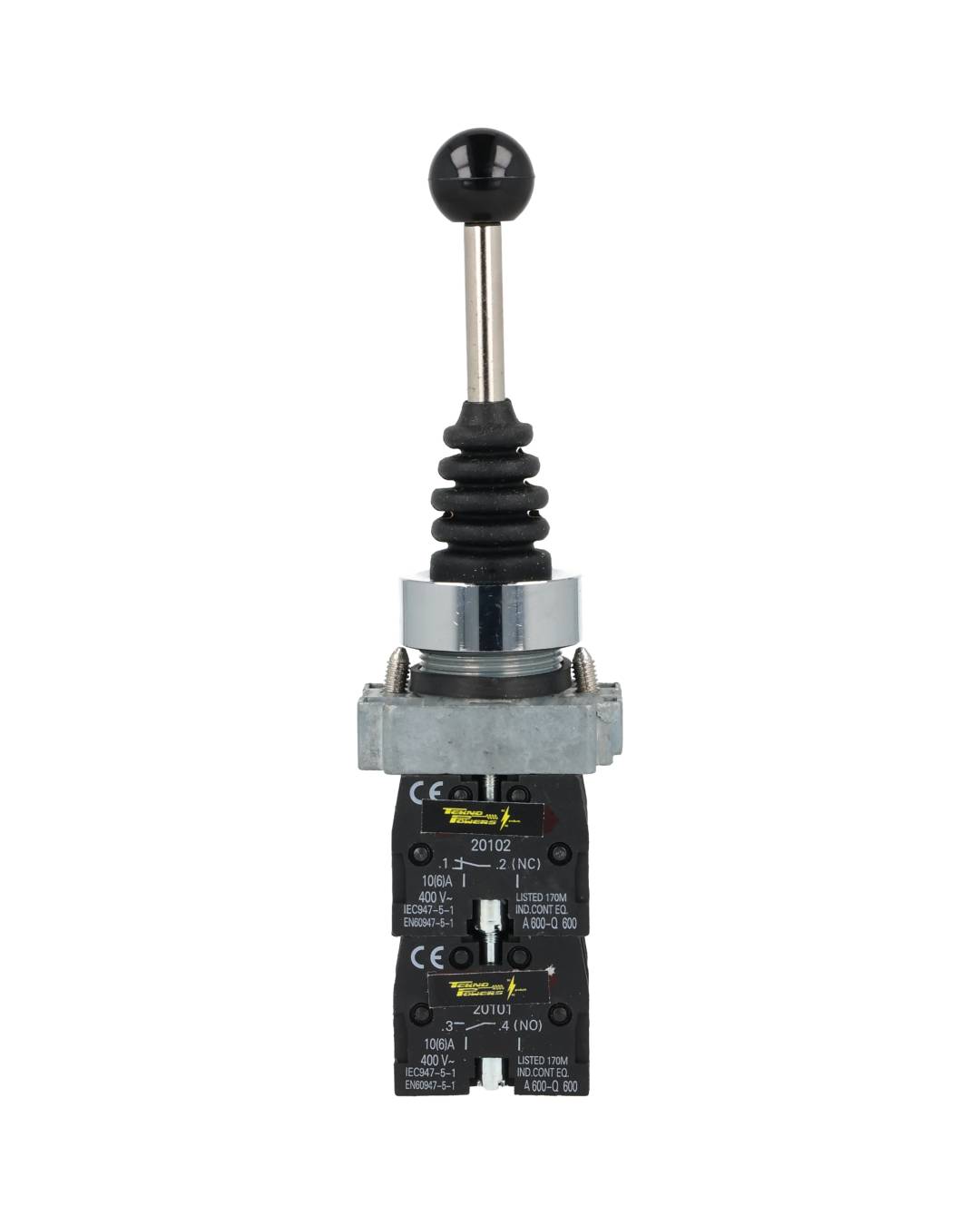 XD2-PA24 — JOYSTICK 4 POSICIONES MOMENTANEO (4NA) 10AMP.400VCA/240VCA3A 22mm (4 BLOCK DE CONT *NO SON A PRUEBA DE EXPLOSION*
