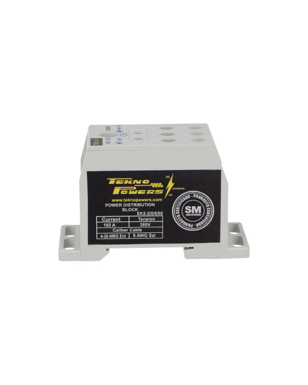 XK2-2/0/6X6 — BLOQUE DE DIST. MULTIPROPOSITO 192A MAX.